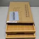 2 Pack Bamboo Bed Tray Table with Folding Legs,Breakfast Trays,Serving Tray for Food and Snack,Laptop Trays for Working(Natural)