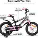 JOYSTAR New Berry Kids Bike for Boys and Girls Ages 3-12 Years Old, 12 14 16 Inch Kids Bicycles with Training Wheels, 20 Inch Bike with Kickstand, Multiple Colors | for Boys and Girls, Kids Bicycles, with Training Wheels, with Kickstand, for Boys and Girls, Kids Bicycles