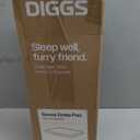 Diggs Snooz Memory Foam Dog Bed - Ideally Sized Revol Dog Crate Pad - Premium Orthopedic Pet Bed for Crate or Home - Grey, Medium