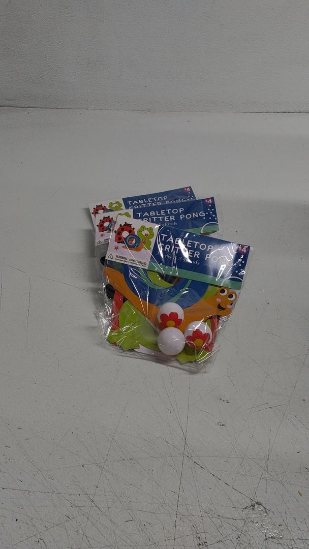 Tabletop Critter Pong 3 Balls And 3 Stands, 3 Pack