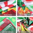 gisgfim Christmas Candy Garage Door Cover Merry Christmas Banner Decorations Large Xmas Holiday Garage Door Banner Backdrop Peppermint Round Lollipop Background Sign for Outdoor Indoor 6x13ft