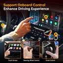 Wireless CarPlay Adapter, 2-in-1 Mini CarPlay & Android Auto Wireless Adapter, Plug & Play, Auto Connect, Car Accessories, Car Play Dongle Compatible with iPhone & Android
