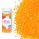 Orange Sugar Sprinkles for Cake Decorating, 4.02oz Orange Sprinkles Edible for Cupcake Toppers Baking Cookie Ice Cream Chocolate Mardi Gras Easter Party Decoration (EXP 12/09/26)