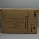 Vaunn Medical Deluxe Spa Shower Chair with Arms and Back, Bath Seat for Seniors, 350 lbs Max Weight, White With Light Gray Arms