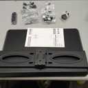 Rfiver Swivel Floor TV Stand with Mount for 32-60 inch TVs up to 88 lbs, Height Adjustable Tall TV Stand with Wood Base, Saving Space Design for Bedroom, Living Room and Corner, Max VESA 400x400mm (Black)