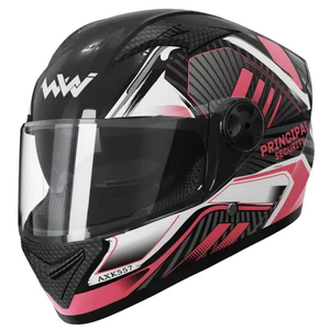 WWJ Riding Bike Safety Helmets Abs Shell Moped Street Motorbike Racing Crash Cascos para Motos Full Face Helmet Motorcycle for Men Women with Dual Visors DOT Approved Shine Pink