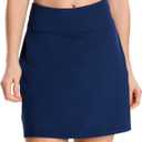 Yogipace Women's 17" Tennis Skirt with Pockets, Long Athletic Skort, UPF 50+ Sun Protection for Pickleball, Golf, Running (L)