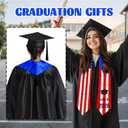 Graduation Stole Class of 2026, 72 Inch Flag Graduation Sash for College