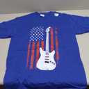 Guitar American US Flag Music Player Electric Guitarist Gift T-Shirt