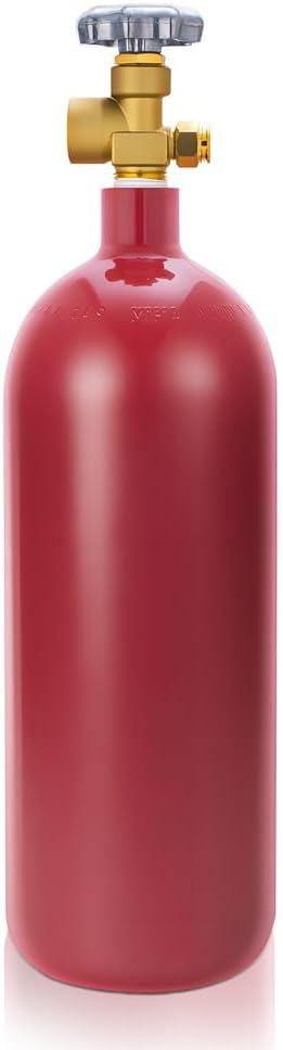 New 20 Cubic Foot Steel Nitrogen Cylinder, DOT Approved Inert Gas Tank with CGA580 Valve(Cylinder Ships Empty)