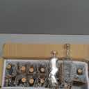 Small Vintage Glass Bottles with Corks, Mini Vases, Decorative Glass Bottle, Potion Bottles, Assorted Design - Set of 14 Assorted Design 5oz 6.5-7 inch Tall 1.8-2.inch Wide.