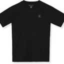 Champion Boys' Champion Boys Shirt Performance Short Sleeve Tech Athletic Tee Shirt (Black, L)