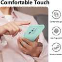 Compatible with Xiaomi 13 Lite Case Silicone Liquid Dark Green, Soft Smooth Touch for Xiaomi 13 Lite Phone Case Silicone Shockproof Thin Cover (Blue)