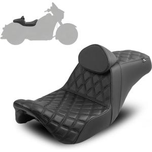 HI-LINE Gel Touring Seat for Harley Touring 2008-2023