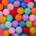 20mm Acrylic Beads 100pcs Color Round Bead Chunky Bubblegum Beads for DIY Jewelry Making (Color)