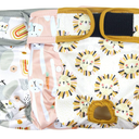 Langsprit Washable Female Dog Diapers (3 Pack) - Doggie Reusable Small Medium Large Dog Diapers for Doggy Puppy Female in Period - Highly Absorbent Dog Heat Panties (Small, Waist:0-10 inches)