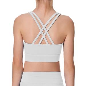 Girls Sports Bra Training Scoop Neck Cross Back Bras for Teens Kids Sports Comfort Girls Bra Tops, Size: 8 Years
