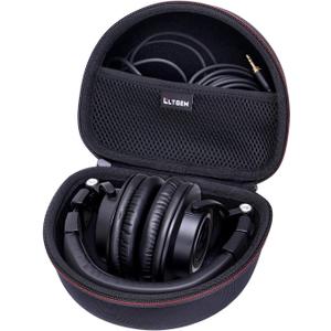 Lltgem Headphone Case for Audio-Technica ATH-M30X / ATH-M50X / ATH-M40X / ATH-M50xBT2 / ATH-M50xBT2DS Headphones, Black