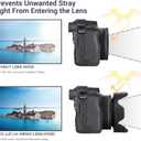 Lens Hood for Canon RF 28mm F 2.8 STM, Reversible Lens Shade Replace Canon EW-55 Lens Hood, Compatible with 55mm Filters and 55mm Lens Cap