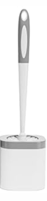Toilet Brush, 3 Pack Toilet Brush and Holder Set Bathroom Accessories, Toilet Bowl Brush and Holder with 3 Crevice Brush for Bathroom, Toilet Scrubber Brush (White)