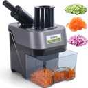 3 in 1 Electric Vegetable Slicer and Chopper Multifunctional Food Processor Electric Potato Cutter Automatic Onion Slicer & Shredder For Commercial Home Use