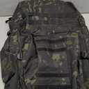King'sGuard 100L Camping Hiking Backpack Molle Rucksack Military Camping Backpacking Daypack (Blackcp)