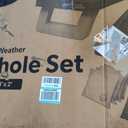 Coast Modern All Weather Cornhole Board Set - 4 x 2 ft Regulation Size - Premium Outdoor Game for Adults & Family