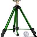 Pattiumo Sprinklers for Yard, 360 Tripod Sprinklers for Yard Large Area, 3/4" Connector Lawn Sprinkler, Adjustable Height 16-37, Water Sprinkler for Lawn/Garden/Patio, 1Pack