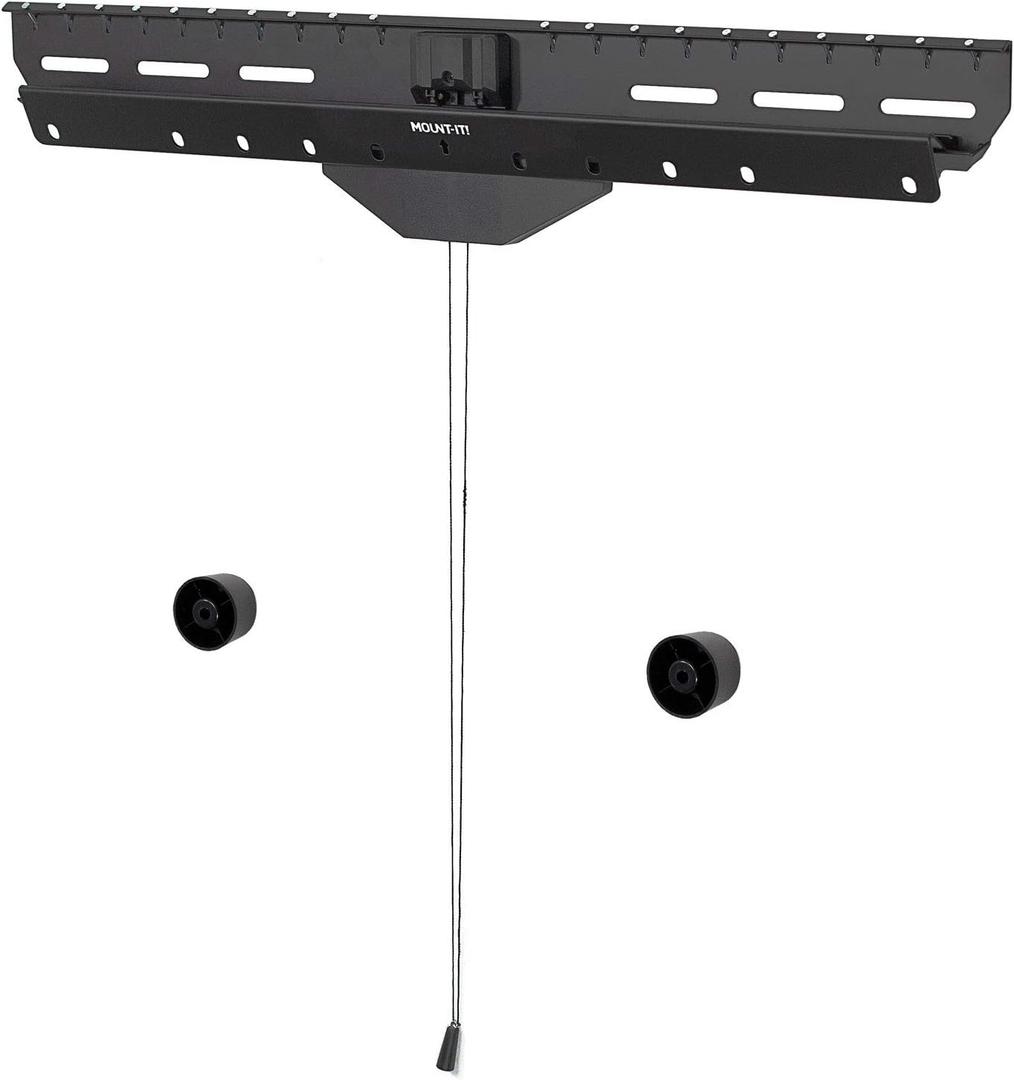 Mount-It! No Stud TV Wall Mount, Drywall Studless Tilting TV Hanger, for Most 40-80 Inch TVs up to 110 lbs, No Drill tv Mount, No Damage, Easy Install, Low Profile, Up to VESA 600x400