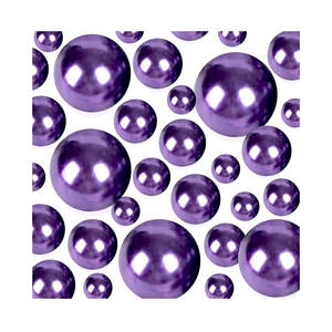 TMCLHXYNF 150Pieces Floating NO Hole Pearls for Centerpiece Glass Vases,Floating Purple Pearls Beads for Tall Vase Filler Floatings Candles for Wedding Table Decor Pack of 2