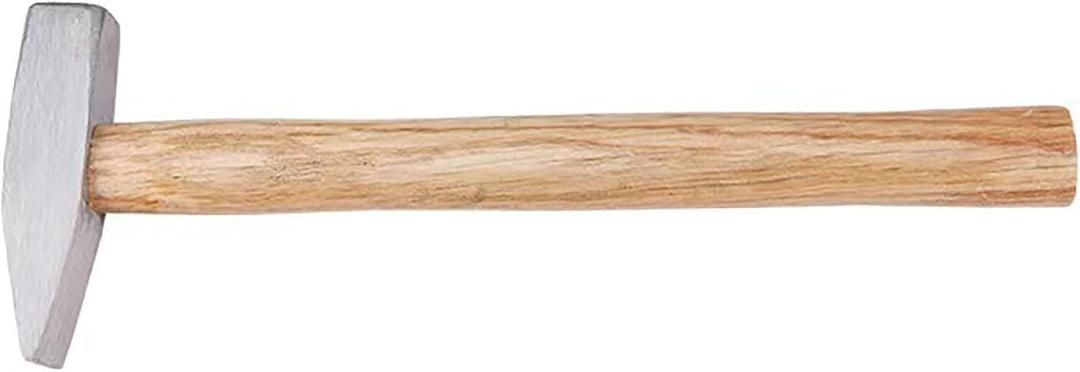 Engineer Hammer, 10.5 Inch 0.44 Pound Forged Steel with Wooden Handle for Blacksmith, DIY, Metalworking, Machinists and Engineers (200 g)