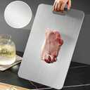 Titanium Cutting Board - New Upgrade 100% Pure Titanium Cutting Boards for Kitchen Double Sided Non Toxic Titanware Cutting Board,Hygiene Durable Dishwasher Safe Chopping Board (18"L x 12"W))