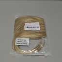 Bangs Hair Clip in Bangs, French Light Blonde Mix Bleach Blonde Fake Bangs Hair Clip on Bangs for Women Fringe with Temples Hairpieces Faux Bangs for Daily Wear