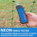 Electric Fence Voltage Tester 2000V-12000V (12KV) - 8 Neon Indicator Lights | Fault Finder, Ultra-Portable ABS Body Detector for Farms, Livestock, Agriculture, Garden & Security Farm Equipment