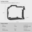 Leftfoto S5ii Camera Cage for Panasonic LUMIX S5 II / S5 IIX - Camera Protection Frame Rig with Arca Base,NATO Rail,ARRI Threads Compatibility with DJI RS2 Stabilizer- for Vlog Video Shooting