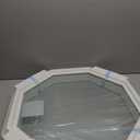 23.5"x23.5" Vinyl Octagon Window,Low-E Glass with Argon Gas,Double-Pane Insulated Tempered Clear Glass Octagon Fixed Window and Picture Window (No Grids)