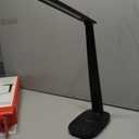 Honeywell Desk Lamp for Home Office, Dimmable LED Desk Light with USB A+C Dual Charging, 4 Modes Brightness Touch Lamp with Timer, Eye Caring Foldable Reading Light, Table Lamp for Study Nightstand