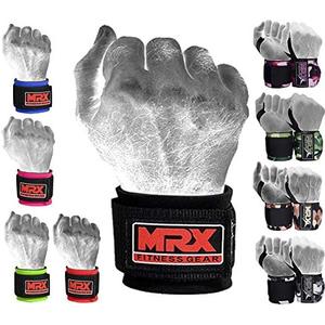 MRX Weight Lifting Wrist Wraps for Wrist Support Lifting Straps Gym Bodybuilding Training Workout for Men and Women