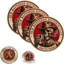 Old Bastards Bourbon Club Collectible Coin, Funny Bourbon Whiskey Challenge Coin,Double-Sided Whiskey Club Pocket Token, Gifts for Men,Dad, Grandpa, Friends,Collector (3pcs)