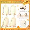 2 x Geelin Thanksgiving Wooden Pumpkin Photo Frame Crafts Fall DIY Picture Frames Bulk for Thanksgiving Home Table Tabletop Decorations(6 Pack,Novelty)