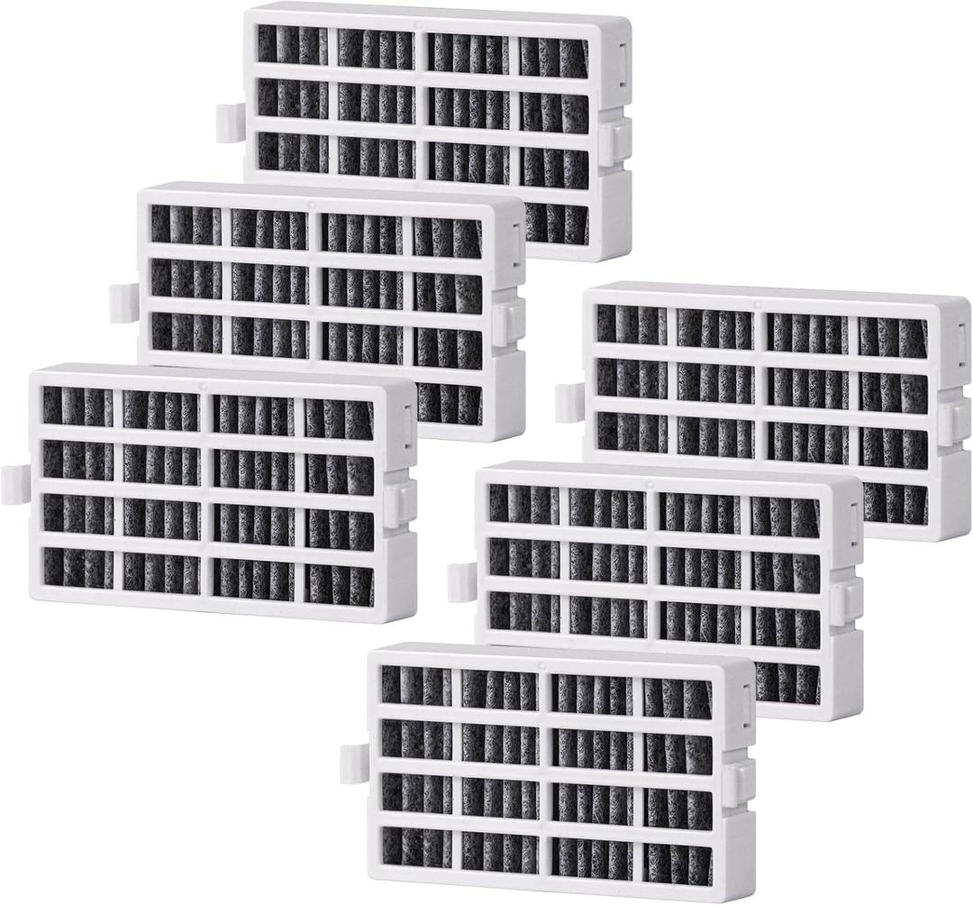 Refrigerator Air Filter Replacement for Whirlpool W10311524, Kitchenaid Refrigerator Air Filters and Jenn-Air FreshFlow AirFilter Replace, Effective Filtration with Pre-Filter (6 Pack)