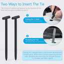 Upgraded Nylon Universal Cable Tie Buckles - Nylon Zip Ties Holders Kit, Automotive Zipper Clips Self-Locking T Rivet Zipties for Car Fender Trunk Bumper Repair, Home & Garage(100Pcs)