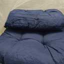 Patio Outdoor Chair Cushions Set of 2 Waterproof 19.5" x 19.5" x5" Outdoor Wicker Chair Cushion with Thick PP Cotton Resistant Patio Furniture Pads for Indoor and Outdoor Furniture Seat, Navy Blue