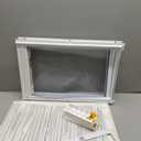 Ideal Pet Products Deluxe Aluminum Pet Door with Telescoping Frame, Extra Large, 10.5" x 15" Flap Size, White