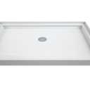 DreamLine SlimLine 36 in. D x 42 in. W x 2 3/4 in. H Center Drain Single Threshold Shower Base in White, DLT-1136420