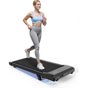 SupeRun Walking Pad, Under Desk Treadmill, 3 in 1 Portable Treadmill with Remote Control LED Display, 2.5 HP Quiet Walking Jogging Machine for Office Home Use, 300 Lbs Capacity