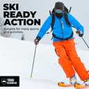 Tough Headwear Balaclava Ski Mask for Men & Women - Motorcycle Shiesty Mask - Thermal Winter Face Masks - Men's Pasamontaas (Black)