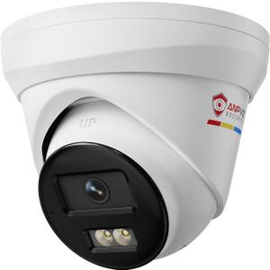 Anpviz 12MP PoE IP Camera Outdoor, 4096x3072@10fps, 134 FOV, Color Night Vision, Human Vehicle Detection, Turret Metal Wired Security Camera with Audio, Only Support 12MP NVR, IP67, IPC-D3012WD-SL