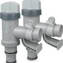 Plunger Valve with Holder for Above Ground Pools - Pool Hose Adapter Replacement Parts Compatible with Bestway Coleman Pool Filter Pump (2 Pack)