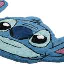 Jay Franco Disney Lilo and Stitch Plush Blue Fluffy Accent Rug - 4 x 2 ft Area Rug for Kids Bedroom or Living Room Decor